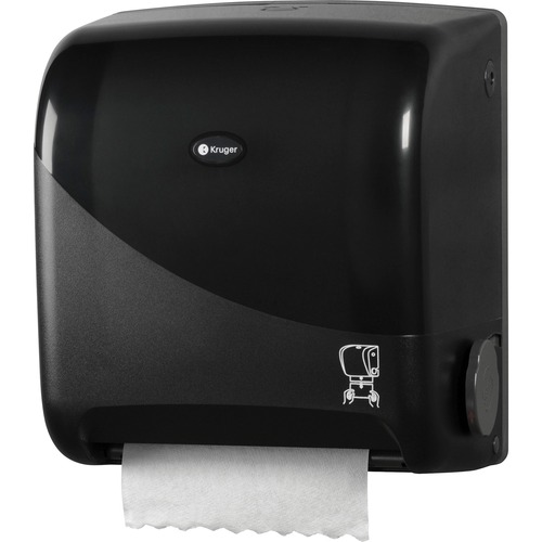 Kruger Touchless Paper Towel Dispenser - Touchless Dispenser - 14" (355.60 mm) Height x 11.80" (299.72 mm) Width x 9.10" (231.14 mm) Depth - Smoke, Black - 1 Each