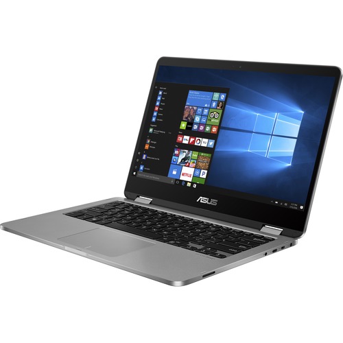 Asus VivoBook Flip 14 TP401 TP401CA-DHM4T 14" Touchscreen Convertible Notebook - 1920 x 1080 - Intel Core M 7th Gen m3-7Y30 Dual-core (2 Core) 1 GHz - 4 GB Total RAM - 64 GB Flash Memory - Windows 10 Home - Intel HD Graphics 615 - Front Camera/Webcam - IE