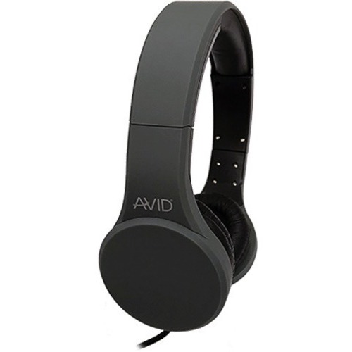 AVID AE-42 HEADSET WITH INLINE MIC & VOLUME CONTROL-GRAY - Stereo - Mini-phone (3.5mm) - W