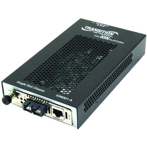 Transition Networks 1-Slot Chassis for the ION Platform AC Powered - 1 Slot - Desktop, Wall Mount, DIN Rail