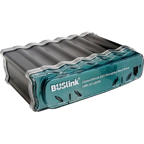 Buslink CipherShield CDSE-1TSD-SU3 1 TB Solid State Drive - External - SATA - eSATA, USB 3.0 - 256-bit Encryption Standard