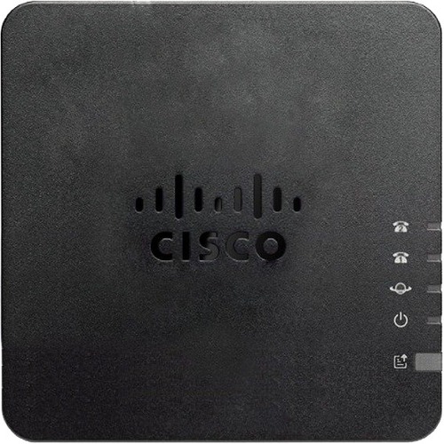 Cisco 2-Port Analog Telephone Adapter with Router For Multiplatform - 2 x RJ-45 - 2 x FXS - Fast Ethernet - Wall Mountable