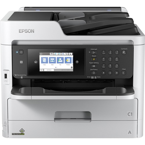 Epson WorkForce Pro WF-C5790 Inkjet Multifunction Printer-Color-Copier/Fax/Scanner-4800x1200 dpi Print-Automatic Duplex Print-45000 Pages-330 sheets Input-1200 dpi Optical Scan-Color Fax-Wireless LAN-Apple AirPrint - Copier/Fax/Printer/Scanner - 4800 x 12