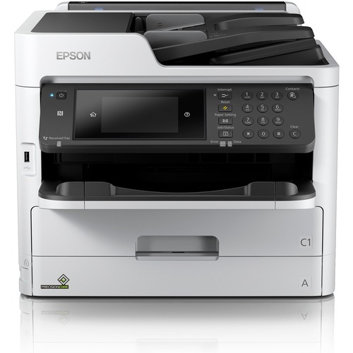 Epson WorkForce Pro WF-C5710 Inkjet Multifunction Printer-Color-Copier/Fax/Scanner-4800x1200 dpi Print-Automatic Duplex Print-45000 Pages-330 sheets Input-1200 dpi Optical Scan-Color Fax-Wireless LAN-Apple AirPrint - Copier/Fax/Printer/Scanner - 4800 x 12