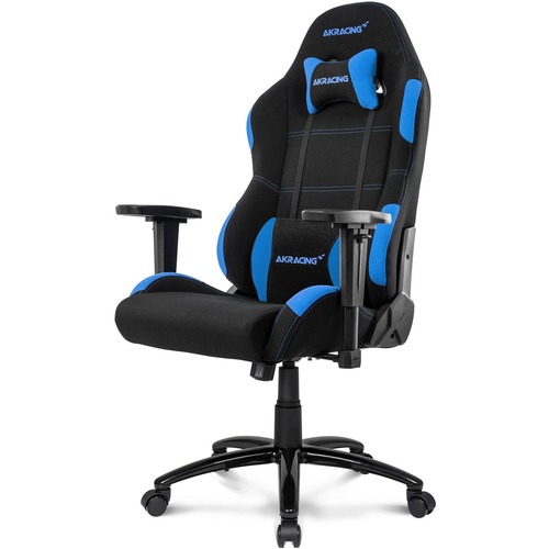 AKRacing Core Series EX-Wide Gaming Chair - For Gaming - Metal, Aluminum, Steel, Polyester, Fabric, Nylon - Blue