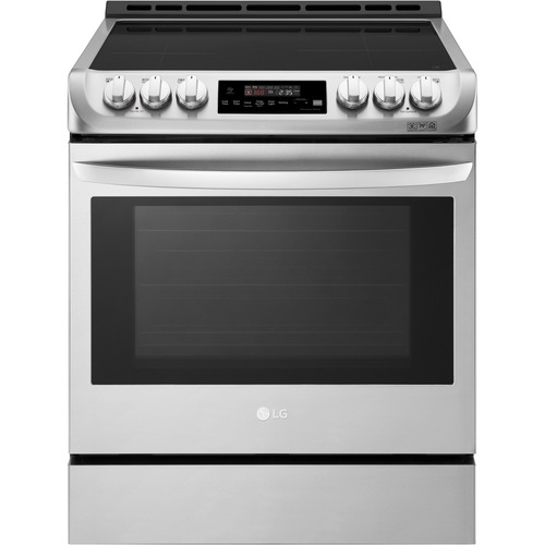 LG LSE4616ST Electric Range - 29.94" - Single Oven x Oven(s) - 5 x Cooking Element(s) - Electric Induction - Smoothtop Glass Ceramic Cooktop - 6.30 ft³ Primary Oven - Convection Primary Oven - Electric Oven - Electronic Clock/Timer - Self Cleaning Mode - 