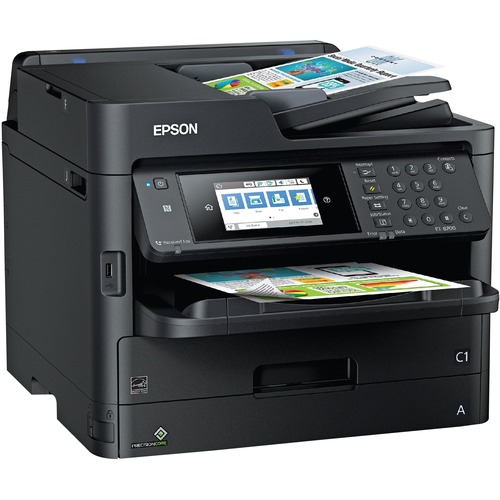 Epson WorkForce Pro ET-8700 Wireless Inkjet Multifunction Printer-Color-Copier/Fax/Scanner-4800x1200 Print-Automatic Duplex Print-30000 Pages Monthly-330 sheets Input-Ethernet-Wireless LAN - Copier/Fax/Printer/Scanner - 4800 x 1200 dpi Print - Automatic D