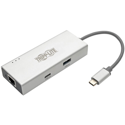 Tripp Lite by Eaton USB-C Dock - 4K HDMI, USB 3.x (5Gbps), USB-A/USB-C Hub, GbE - for Notebook/Tablet/Smartphone - USB Type C - 2 x USB Ports - Network (RJ-45) - HDMI - Thunderbolt - Wired
