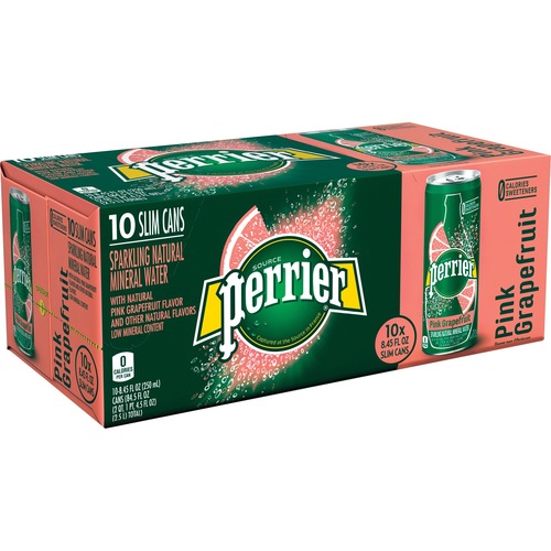 Perrier Sparkling Mineral Water - Sugar Free - 8.45 fl oz (250 mL) - 30 / Carton