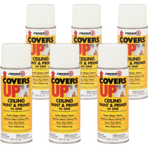 Zinsser Covers Up Ceiling Paint Primer In One 13 Fl Oz 6 Carton White