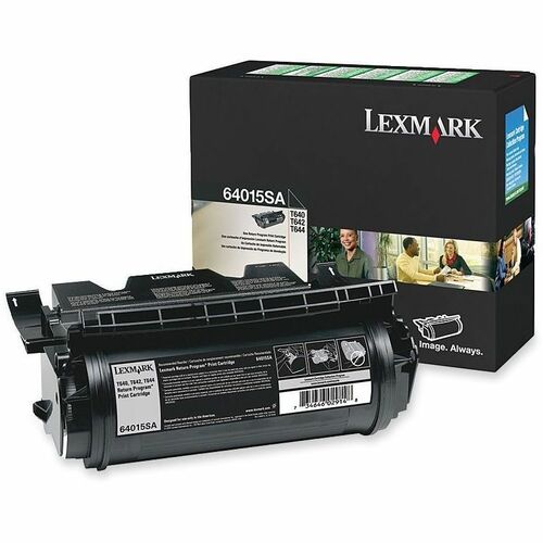 Lexmark Original Toner Cartridge - Laser - 6000 Pages - Black - 1 Each - Laser Toner Cartridges - LEX64015SA