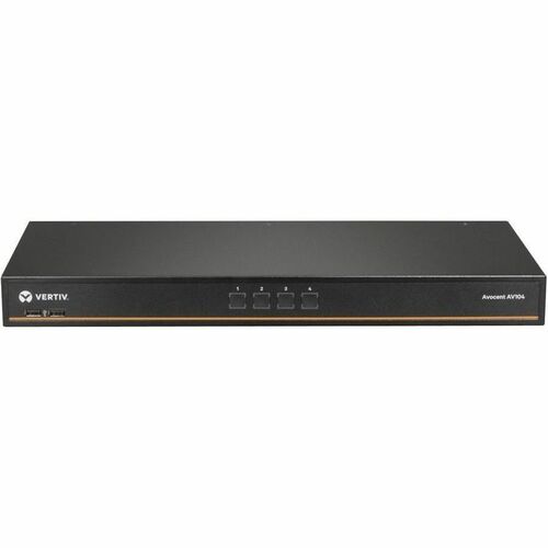 Avocent AV104 4-Port Single-User Analog KVM Switch - 4-port rackmount or desktop single-user KVM switch.