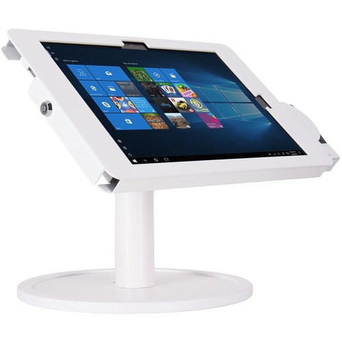 The Joy Factory Elevate II Tablet PC Stand - 10.80" (274.32 mm) Height x 11.90" (302.26 mm) Width - Countertop, Freestanding, Desktop - White - Portable