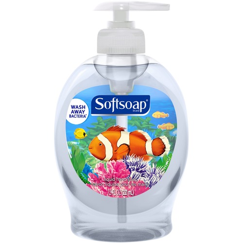 Softsoap Aquarium Hand Soap - Light Fresh Scent - 221.80 mL - Pump Bottle Dispenser - Bacteria Remover - Hand - Clear - 1 Each