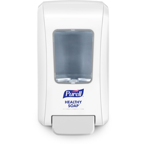 PURELL® FMX-20 Foam Soap Dispenser - Manual - 2.11 quart Capacity - Site Window, Locking Mechanism, Durable, Wall Mountable, Rugged - White - 1Each