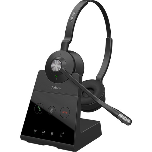 Jabra Engage 65 Stereo Headset - Stereo - Wireless - DECT - 492.1 ft - 40 Hz - 16 kHz - Over-the-head - Binaural - Electret, Condenser, Uni-directional, MEMS Technology Microphone