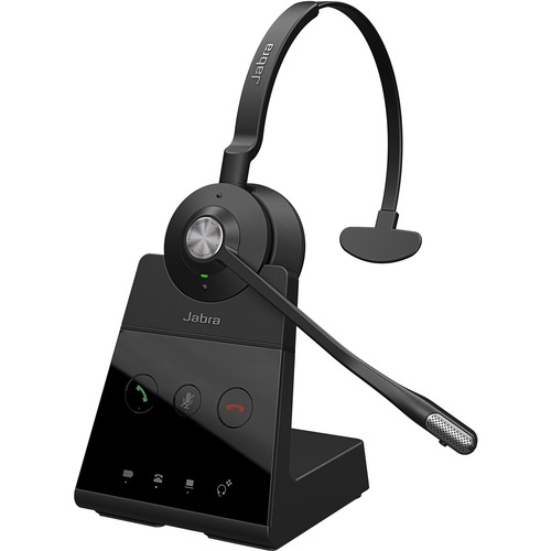 Jabra Engage 65 Mono Headset - Mono - Wireless - DECT - 492.1 ft - 40 Hz to 16 kHz - Over-the-head - Monaural - Electret, Condenser, Uni-directional, MEMS Technology Microphone - Black