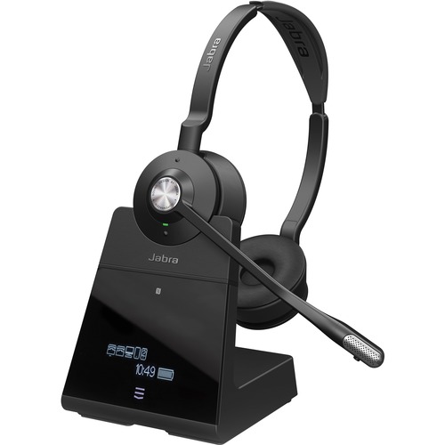 Jabra Engage 75 Stereo Headset - Stereo - Wireless - Bluetooth/DECT - 492.1 ft - 40 Hz - 16 kHz - Over-the-head - Binaural - Electret, Condenser, Uni-directional, MEMS Technology Microphone - Telephone Headsets & Accessories - JBR9559583125