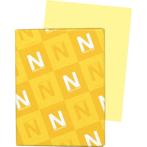 Exact Vellum Bristol Paper - Yellow - 92 Brightness - Letter - 8 1/2" x 11" - 67 lb Basis Weight - 250 / Pack - Quick Drying, Durable, Acid-free, Heavyweight - Yellow
