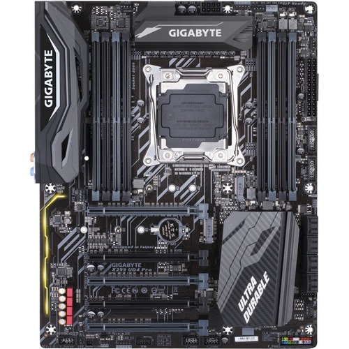 Gigabyte Ultra Durable X299 UD4 Pro Desktop Motherboard - Intel X299 Chipset - Socket R4 LGA-2066 - Intel Optane Memory Ready - ATX - 128 GB DDR4 SDRAM Maximum RAM - UDIMM, DIMM, RDIMM - 8 x Memory Slots - Gigabit Ethernet - 8 x SATA Interfaces
