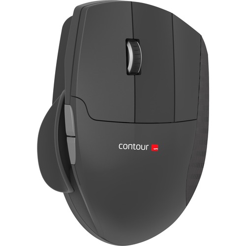 Contour Unimouse Mouse - PixArt PMW3330 - Cable/Wired - Black, Slate - USB - 2800 dpi - Scroll Wheel - 6 Button(s) - Left-handed Only