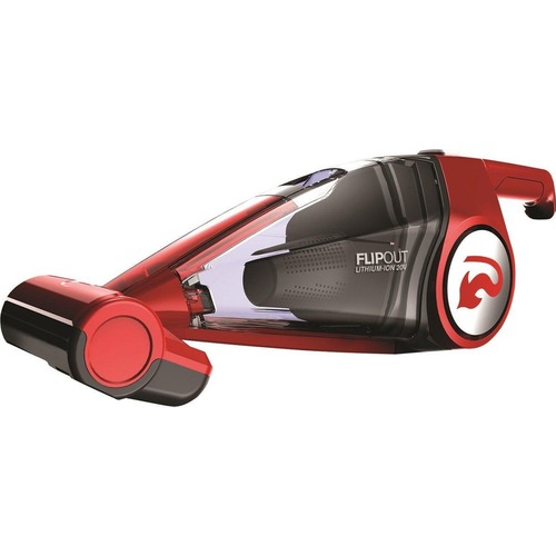 Dirt Devil Flipout 20V Lithium Powered Cordless Hand Vacuum - Crevice Tool, Upholstery Tool, Stair Tool, Filter - Carpet, Bare Floor - Pet Hair Cleaning - Battery - Battery Rechargeable - 20 V DC - Red, Pink