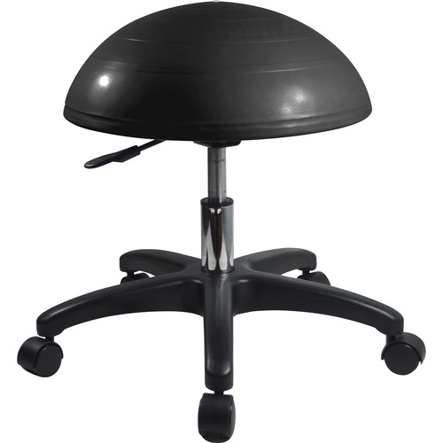 Evolution Chair Hemisphere Stool - 5-star Base - Black - 1 Each - Stools & Drafting Chairs - EVC0501