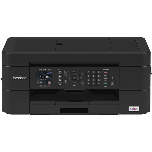 Brother MFC MFC-J491DW Wireless Inkjet Multifunction Printer-Color-Copier/Fax/Scanner-6000x1200 Print-Automatic Duplex Print-2500 Pages Monthly-100 sheets Input-Color Scanner-2400 Optical Scan-Color Fax-Wireless LAN - Copier/Fax/Printer/Scanner - 6000 x 1