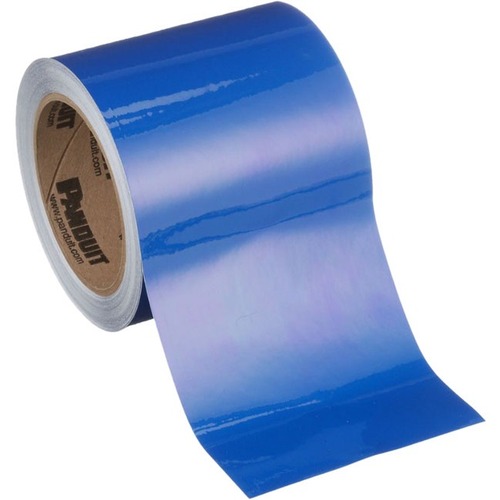 Panduit Printable Labeling Tape - 4" - Rectangle - Blue - 1