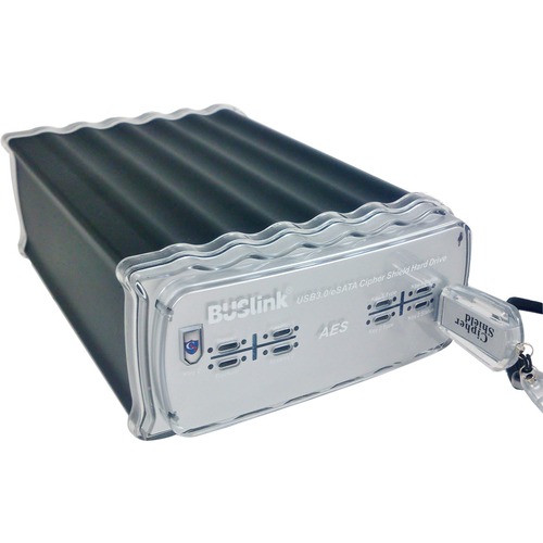 Buslink CipherShield AES Encrypted External Drive - 2 x HDD Supported - 2 x HDD Installed - 28 TB Installed HDD Capacity - Serial ATA Controller - RAID Supported 0 - 2 x Total Bays - eSATA - 1 USB Port(s) - Desktop