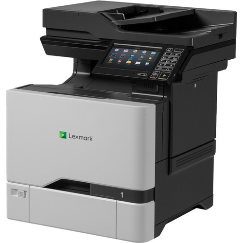Lexmark CX725de Laser Multifunction Printer - Color - TAA Compliant - Copier/Fax/Printer/Scanner - 50 ppm Mono/50 ppm Color Print - 1200 x 1200 dpi Print - Automatic Duplex Print - Up to 150000 Pages Monthly - Color Flatbed Scanner - 600 dpi Optical Scan 