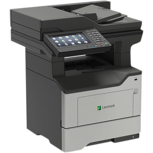 Lexmark MX622ade Laser Multifunction Printer - Monochrome - TAA Compliant - Copier/Fax/Printer/Scanner - 50 ppm Mono Print - 1200 x 1200 dpi Print - Automatic Duplex Print - Up to 175000 Pages Monthly - 650 sheets Input - Color Scanner - 1200 dpi Optical 