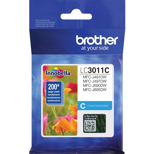 Brother LC3011CS Original Standard Yield Inkjet Ink Cartridge - Single Pack - Cyan  - 200 Pages