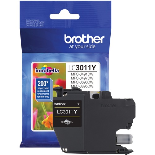 Brother LC3011YS Original Ink Cartridge - Single Pack - Yellow - Inkjet - Standard Yield - 200 Pages - 1 Each