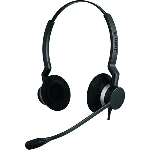 Jabra BIZ 2300 Headset - Stereo - USB Type C - Wired - 32 Ohm - 70 Hz - 16 kHz - Over-the-head - Binaural - Supra-aural - 7.7 ft Cable - Noise Cancelling, Uni-directional Microphone - Noise Canceling = JBR2399823189