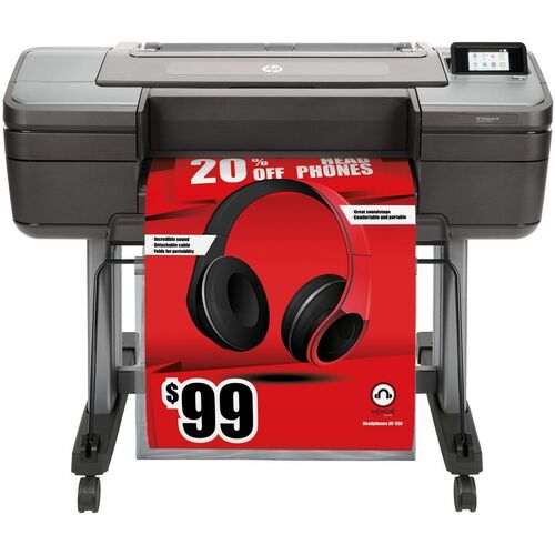 HP Designjet Z6 PostScript Inkjet Large Format Printer - 24" Print Width - Color - 6 Color(s) - 720 ft²/h Color Speed - 2400 x 1200 dpi - 128 MB - USB - Ethernet - Roll Paper, Photo Paper, Fine Art Paper, Bond Paper, Film, Backlit, Glossy Paper, Post