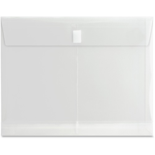 Business Source Letter File Pocket - 8 1/2" x 11" - 1" Expansion - Clear - 1 Each