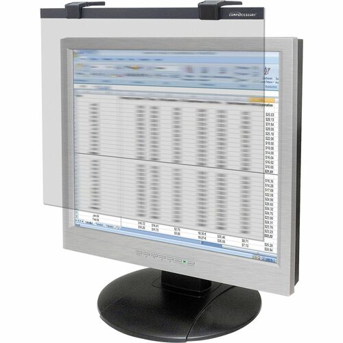 Business Source 19"-20" Widescreen LCD Privacy Filter Clear - For 19" Widescreen LCD, 20" Monitor - 16:10 - Acrylic - Anti-glare - 1 Pack