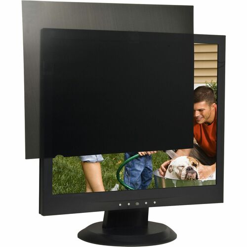 Business Source 19" Monitor Blackout Privacy Filter Black - For 19"LCD Monitor - 5:4 - Anti-glare - 1 Pack