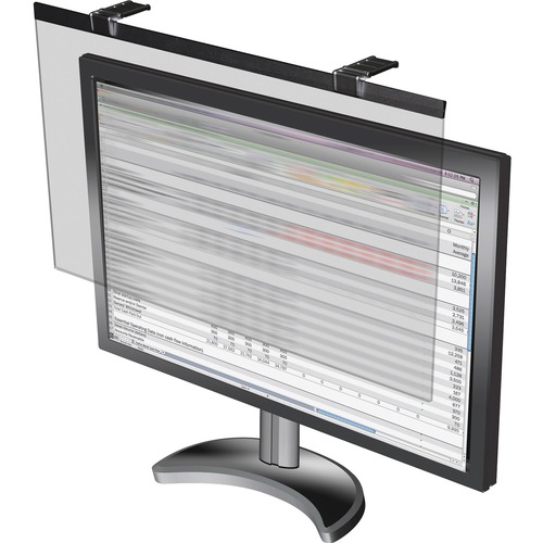 Business Source LCD Monitor Privacy Filter Black - For 24" Widescreen LCD Monitor - 16:10 - Acrylic - Anti-glare - 1 Pack - Privacy Filters - BSN29291