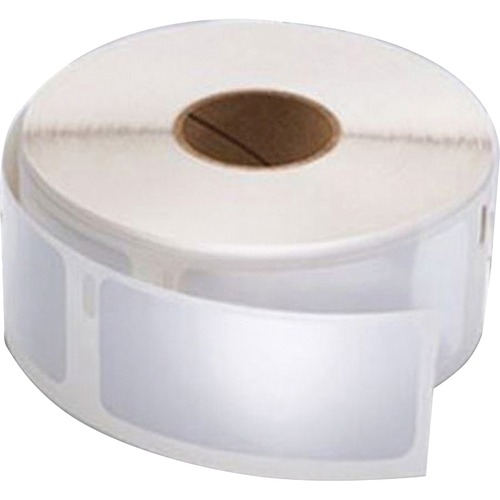 Dymo LabelWriter Labels - 1" Height x 2 1/8" Width - Rectangle - White - 500 / Roll - 6 / Pack