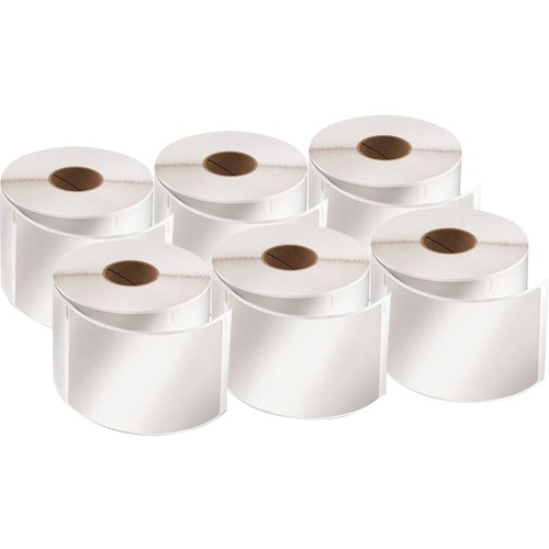 Dymo LabelWriter Labels - 2 1/8" Height x 4" Width - Rectangle - Direct Thermal - White - 1 / Each