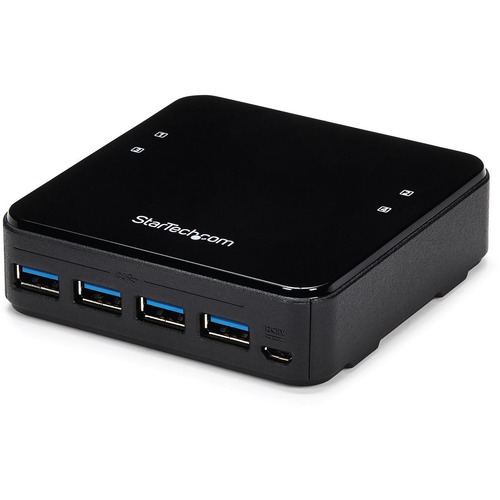 StarTech.com 4X4 USB 3.0 Peripheral Sharing Switch - USB Switch for Mac / Windows / Linux - 4 Port USB 3.0 Switch - USB A/B Switch - Share up to four USB 3.0 devices between four different computers - 4X4 USB 3.0 Peripheral Sharing Switch for Mac/Windows/