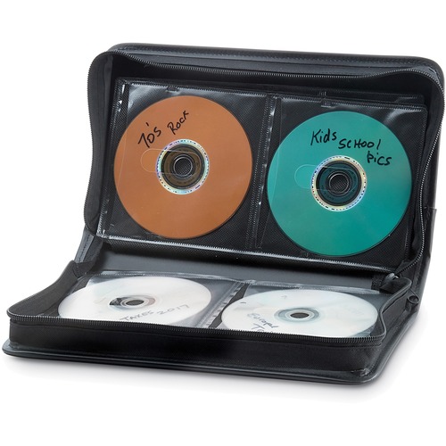 Verbatim CD/DVD Storage Wallet Â­64 ct. Black - Wallet - Black - 64 CD/DVD