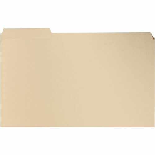 Business Source 1/3 Tab Cut Legal Recycled Expanding File - 8 1/2" x 14" - 3/4" Expansion - Top Tab Location - Assorted Position Tab Position - Stock, Manila - 10% Recycled - 100 / Box
