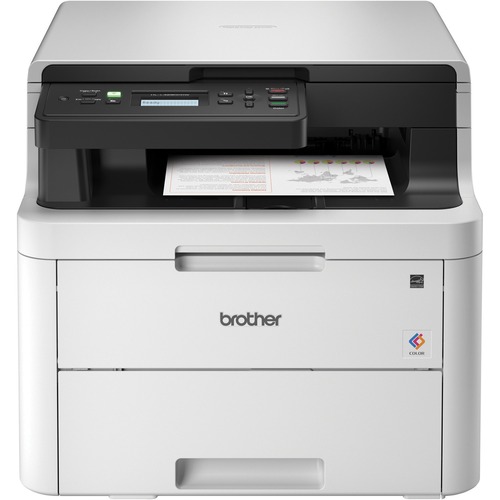 Brother HL-L3290CDW Compact Digital Color Printer Providing Laser Quality Results with Convenient Flatbed Copy & Scan, Plus Wireless and Duplex Printing - Copier/Printer/Scanner - 25 ppm Mono/25 ppm Color Print - 600 x 2400 dpi Print - Automatic Duplex Pr