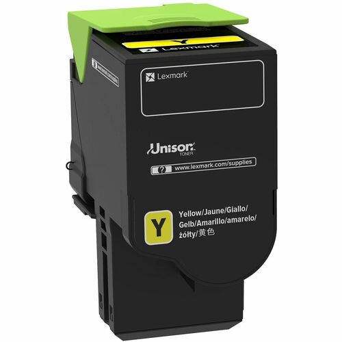 Lexmark Unison Original Standard Yield Laser Toner Cartridge - Yellow Pack - 1400 Pages