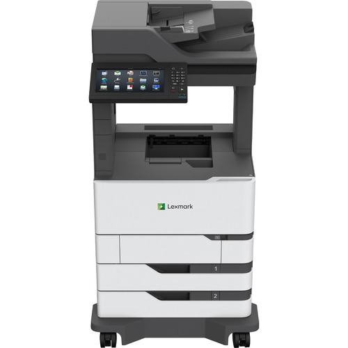 Lexmark MX826ade Laser Multifunction Printer - Monochrome - Copier/Fax/Printer/Scanner - 70 ppm Mono Print - 1200 x 1200 dpi Print - Automatic Duplex Print - Up to 350000 Pages Monthly - 1200 sheets Input - Color Flatbed Scanner - 600 dpi Optical Scan - M