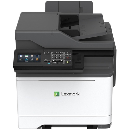 Lexmark CX622ade Laser Multifunction Printer - Color - Copier/Fax/Printer/Scanner - 40 ppm Mono/40 ppm Color Print - 2400 x 600 dpi Print - Automatic Duplex Print - Up to 100000 Pages Monthly - 251 sheets Input - Color Scanner - 1200 dpi Optical Scan - Co