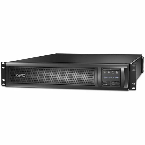 APC by Schneider Electric Smart-UPS X SMX3KRMLVNCUS 2.88kVA Tower/Rack Mountable UPS - 2U Rack-mountable - 3 Hour Recharge - 6.30 Minute Stand-by - 120 V AC Input - 120 V AC Output - Sine Wave - 3 x NEMA 5-20R, 3 x NEMA 5-15R, 1 x NEMA L5-30R - TAA Compli